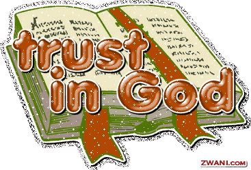 Trust in God, over an open Bible