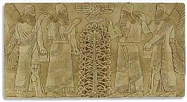 Allah Ashur above the Tree of Life with Ashurnsirpal relief