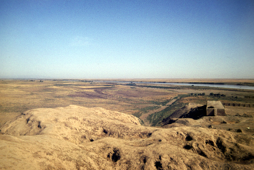 View form the top of Ziggurat at Ashur
