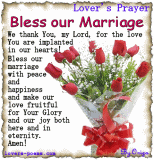 Lover's Prayer. God bless our marriage