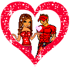 Heart, boy and a girl inside