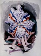 Assyrian flag, Three Assyrian Martyrs 3, Owner: Unknown, Wiesbaden, Germany, By ADAM ODISHO